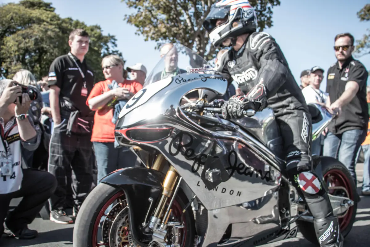 (ID: 20189) We can put you where no one else can go! (Here on the grid at the Isle of Man TT)